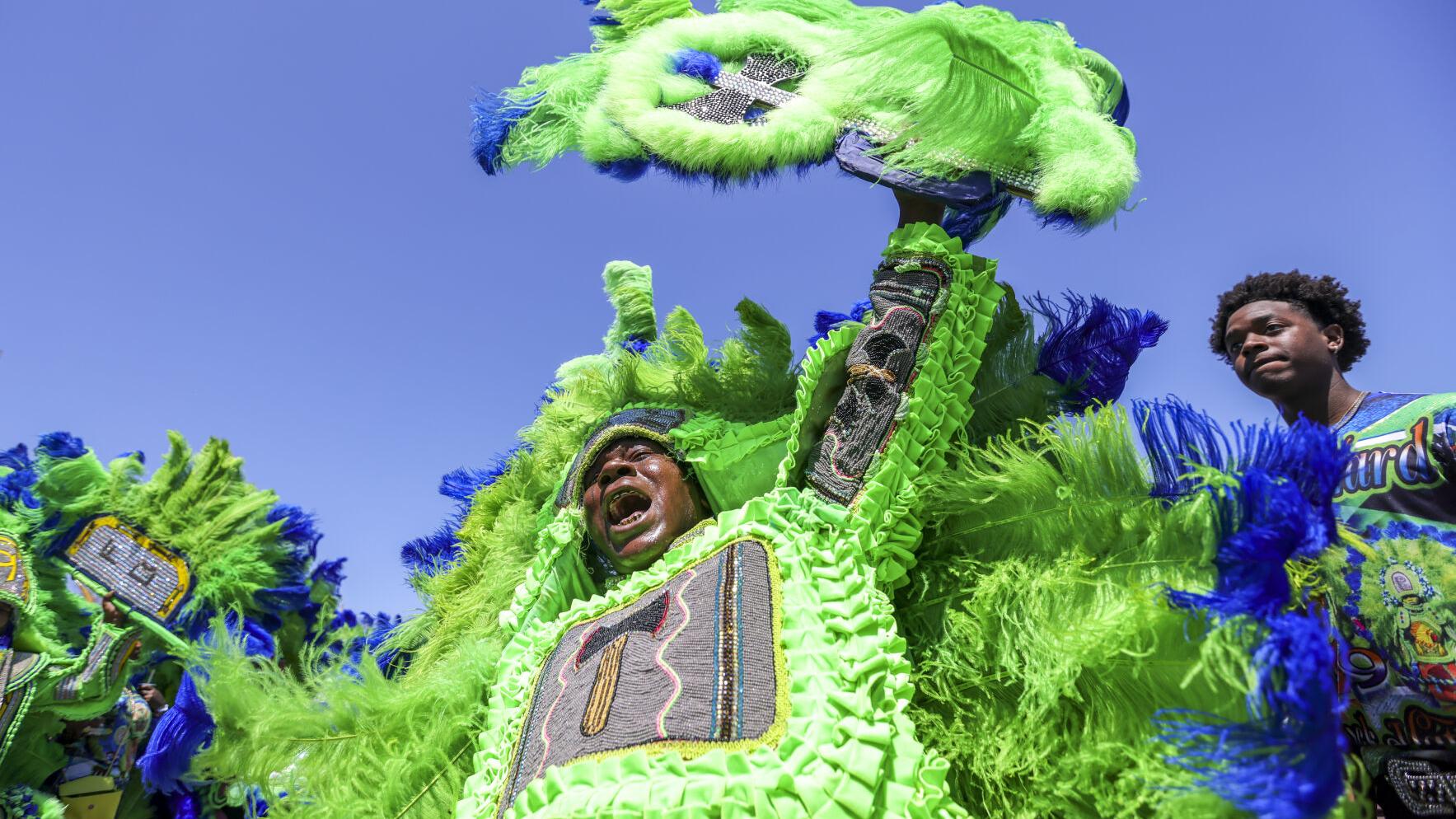 Downtown Mardi Gras Indian march hits the streets of New Orleans on Sunday